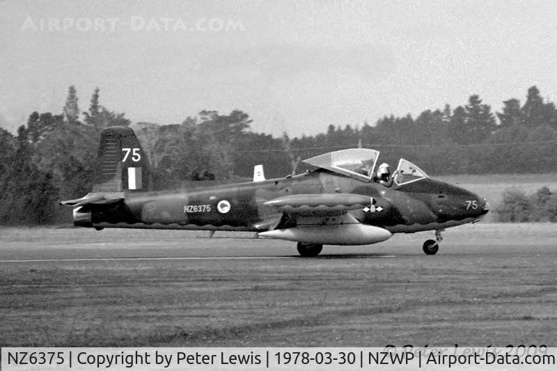 NZ6375, 1973 BAC 167 Strikemaster Mk.88 C/N 345, 14 Squadron based at Ohakea