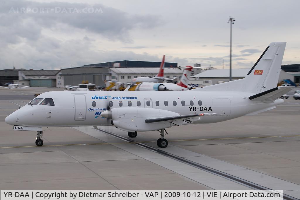 YR-DAA, 1988 Saab 340A C/N 340A-116, Direct Aero Service Blue Air Saab 340