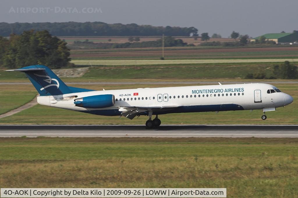 4O-AOK, 1989 Fokker 100 (F-28-0100) C/N 11272, Montenegro Airlines  Fokker 100 (F28-0100)	cn11272
