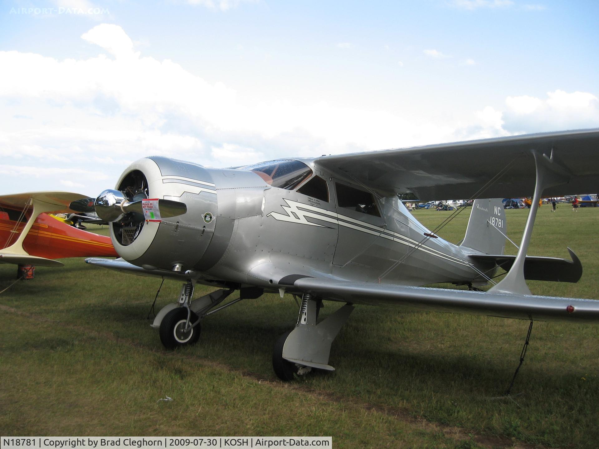 N18781, 1938 Beech F17D Staggerwing C/N 204, EAA AirVenture 2009