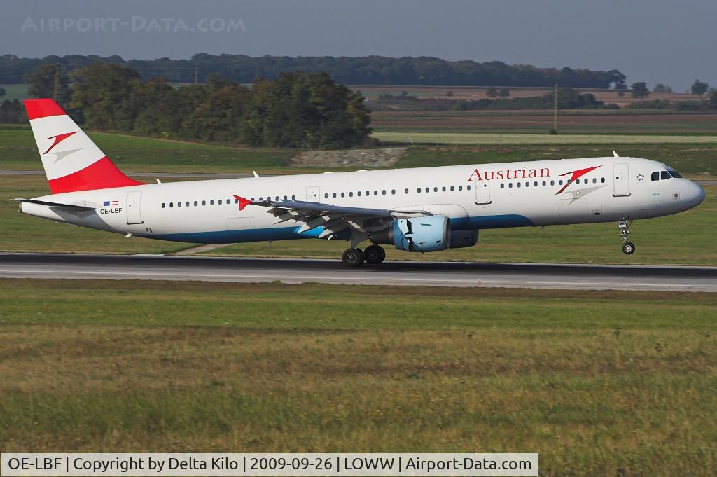 OE-LBF, 2001 Airbus A321-211 C/N 1458, AUSTRIAN AIRLINES
