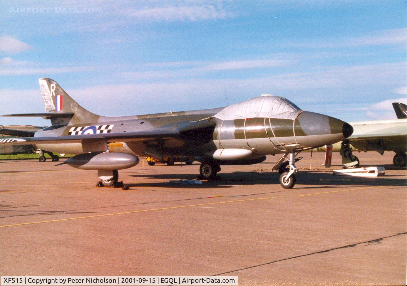 XF515, 1956 Hawker Hunter F.6A C/N S4/U/3361, Hunter F.6 in 43 Squadron markings on display at the 2001 Leuchars Airshow.