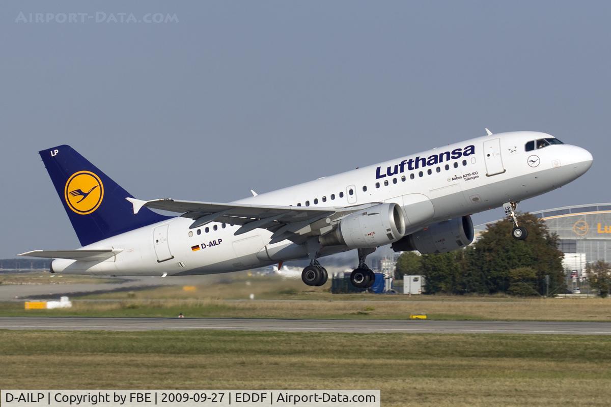 D-AILP, 1997 Airbus A319-114 C/N 717, Tübingen lifts off from RW18W