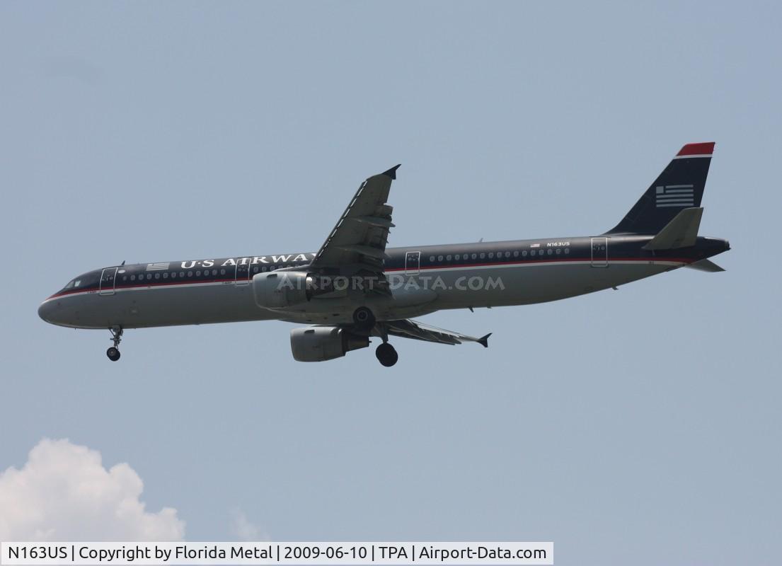 N163US, 2001 Airbus A321-211 C/N 1417, US Airways A321