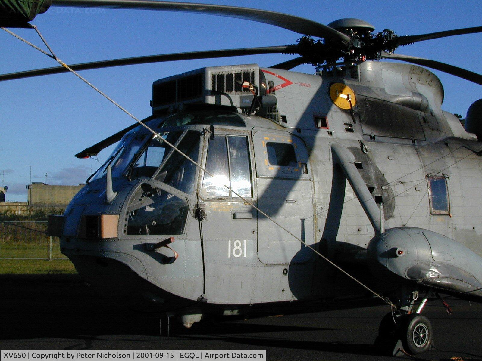 XV650, 1969 Westland Sea King AEW.2A C/N WA638, As AEW.2       , callsign Navy 817, this Sea King of 849 Squadron was displayed at the Leuchars 2001 Airshow.