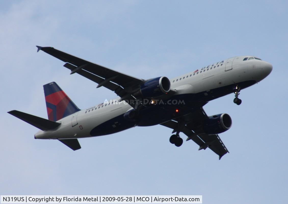 N319US, 1991 Airbus A320-211 C/N 208, Delta A320