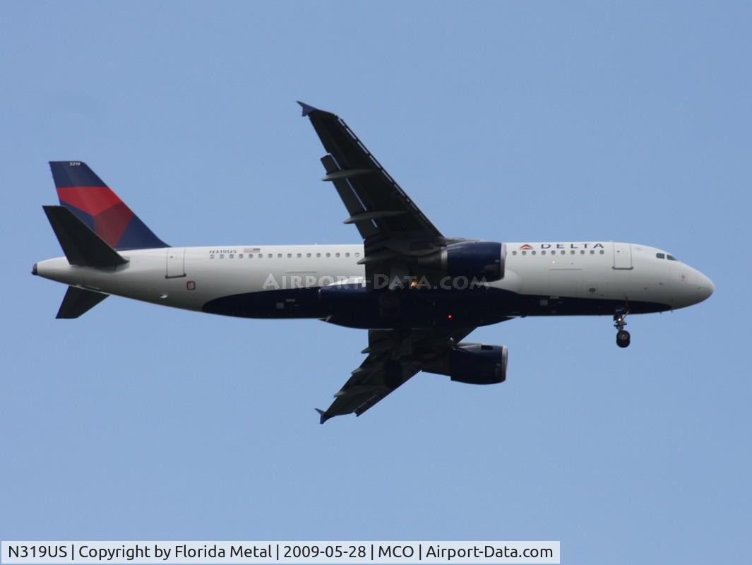 N319US, 1991 Airbus A320-211 C/N 208, Delta A320