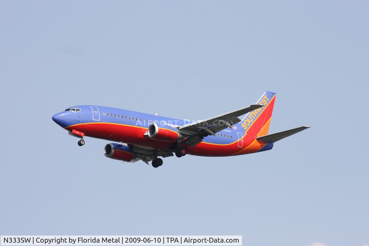 N333SW, 1988 Boeing 737-3H4 C/N 23697, Southwest 737-300