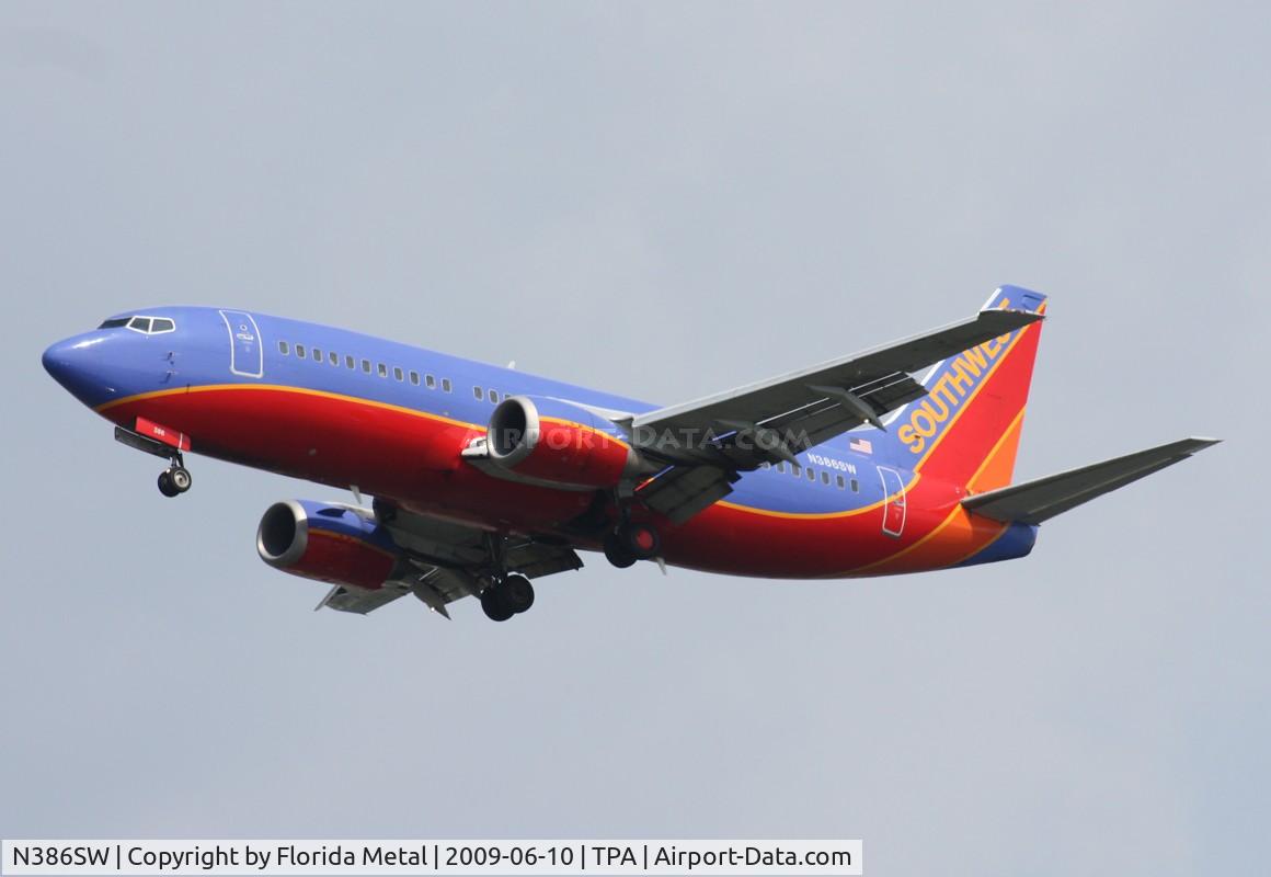 N386SW, 1994 Boeing 737-3H4 C/N 26601, Southwest 737-300