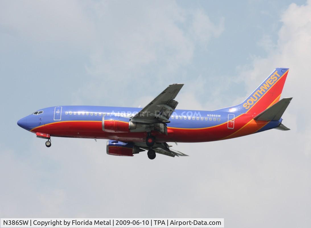 N386SW, 1994 Boeing 737-3H4 C/N 26601, Southwest 737-300