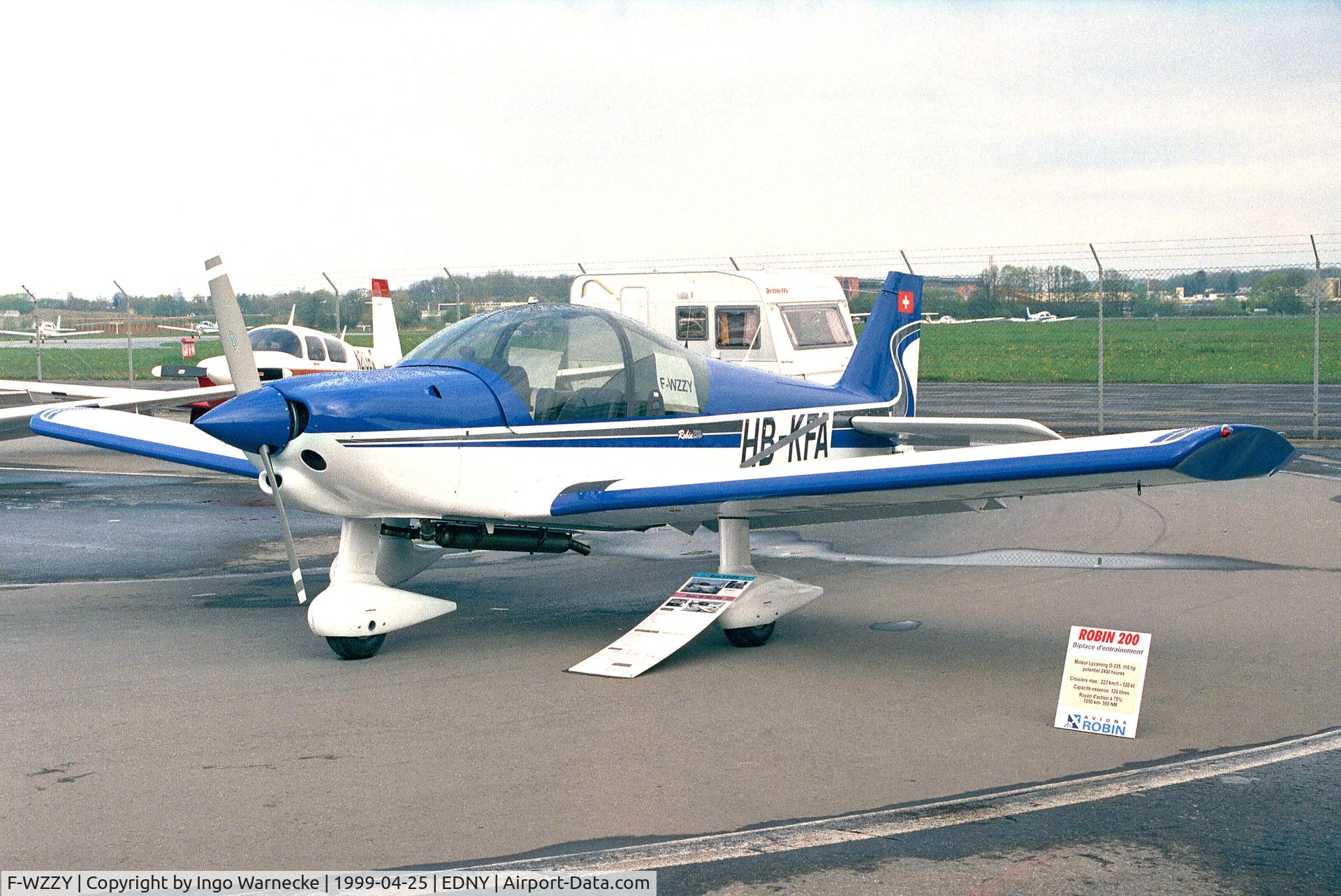 F-WZZY, 1999 Robin HR-200-160 C/N 331, Robin HR.200-160 at the Aero 1999, Friedrichshafen
