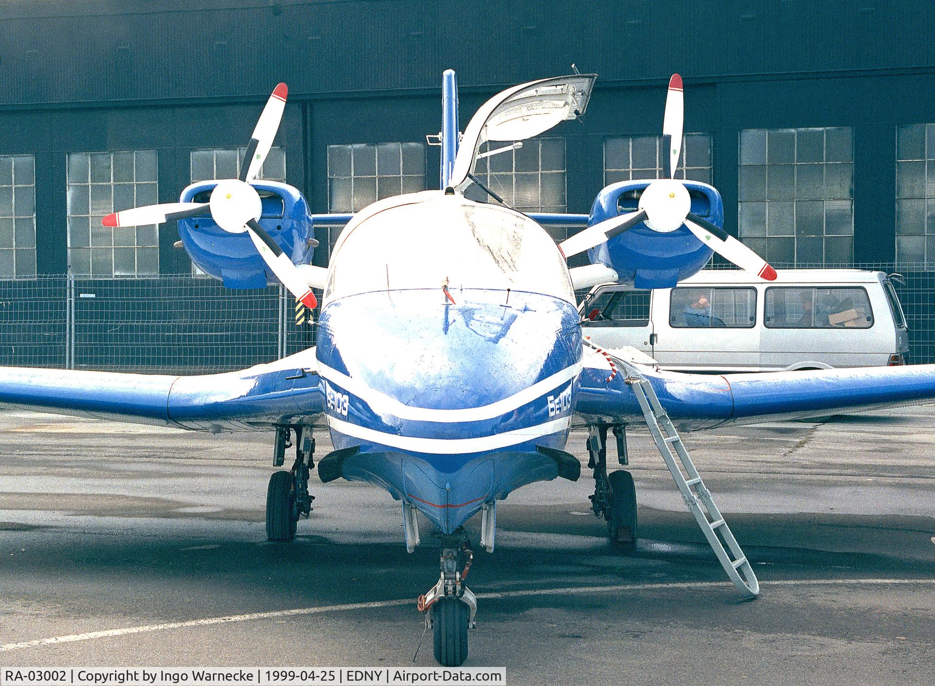 RA-03002, 1997 Beriev Be-103 C/N 3002, Beriev Be-103 second prototype at the Aero 1999, Friedrichshafen