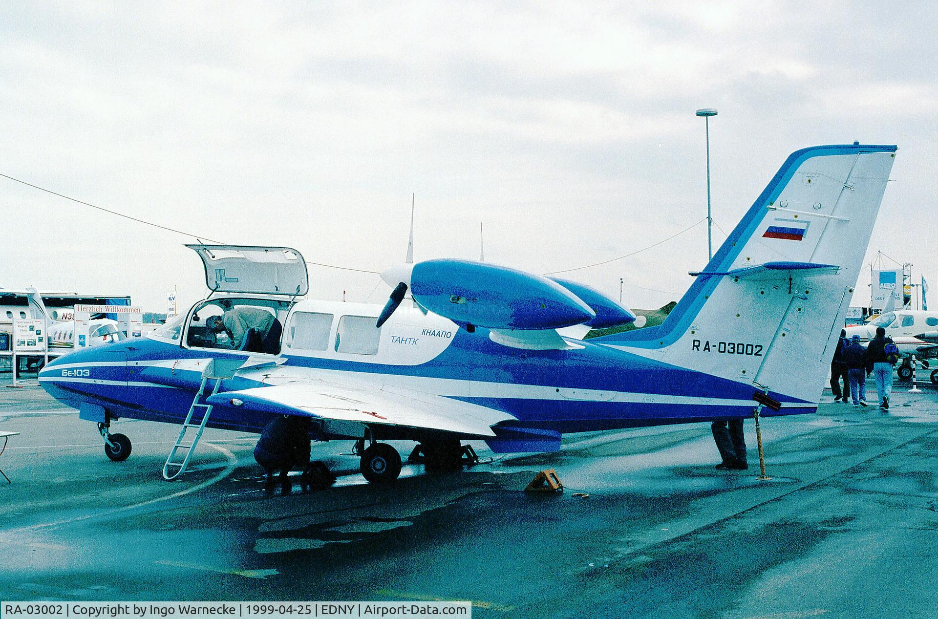 RA-03002, 1997 Beriev Be-103 C/N 3002, Beriev Be-103 second prototype at the Aero 1999, Friedrichshafen