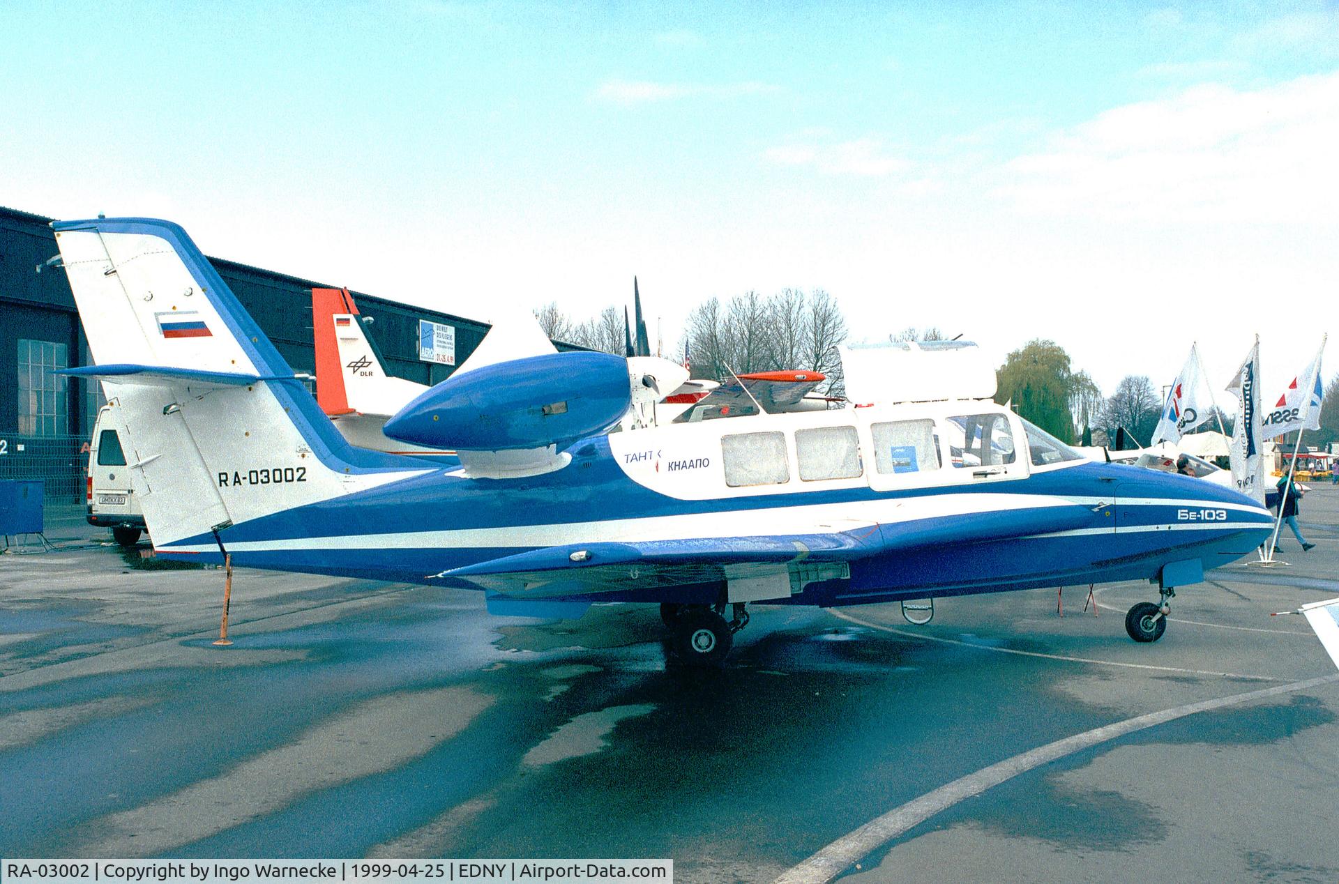 RA-03002, 1997 Beriev Be-103 C/N 3002, Beriev Be-103 second prototype at the Aero 1999, Friedrichshafen
