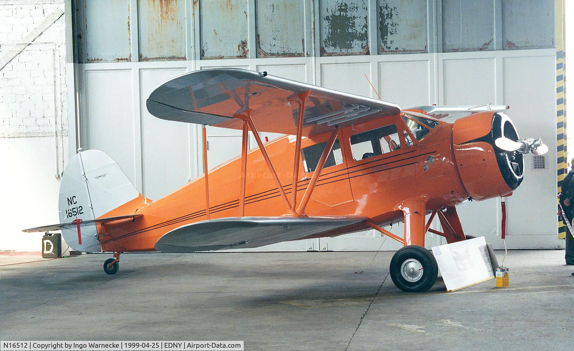 N16512, 1936 Waco YKS-6 C/N 4504, Waco YKS-6 at the Aero 1999, Friedrichshafen