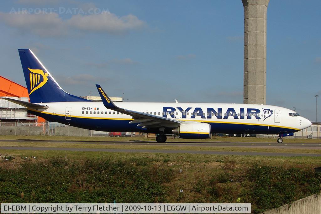 EI-EBM, 2009 Boeing 737-8AS C/N 35002, Ryanair B737 at Luton
