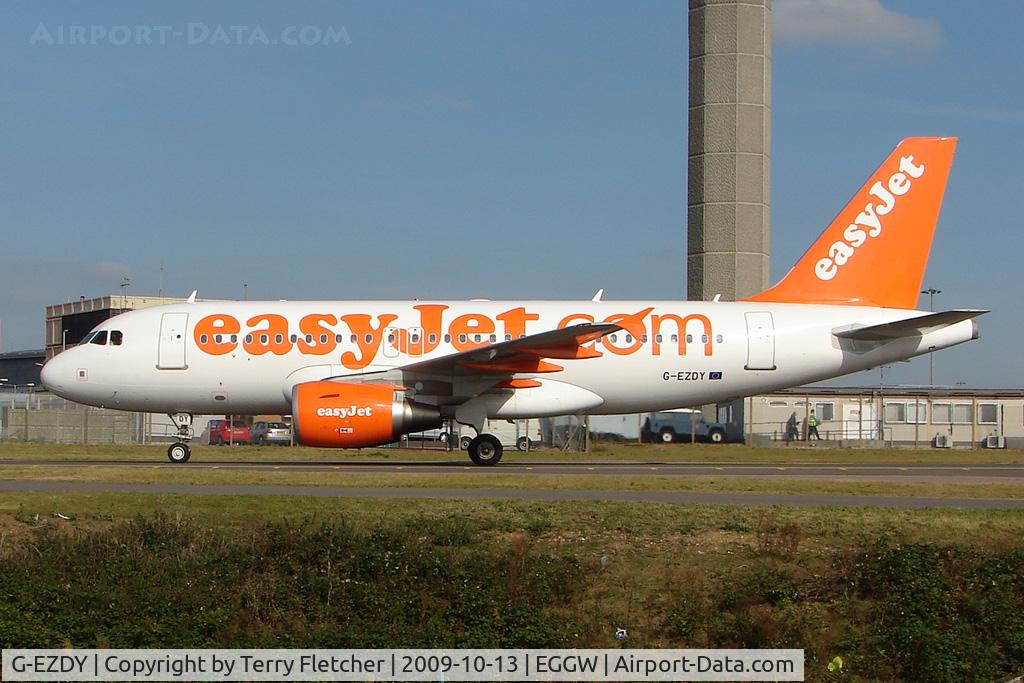 G-EZDY, 2008 Airbus A319-111 C/N 3763, Easyjet A319 at Luton