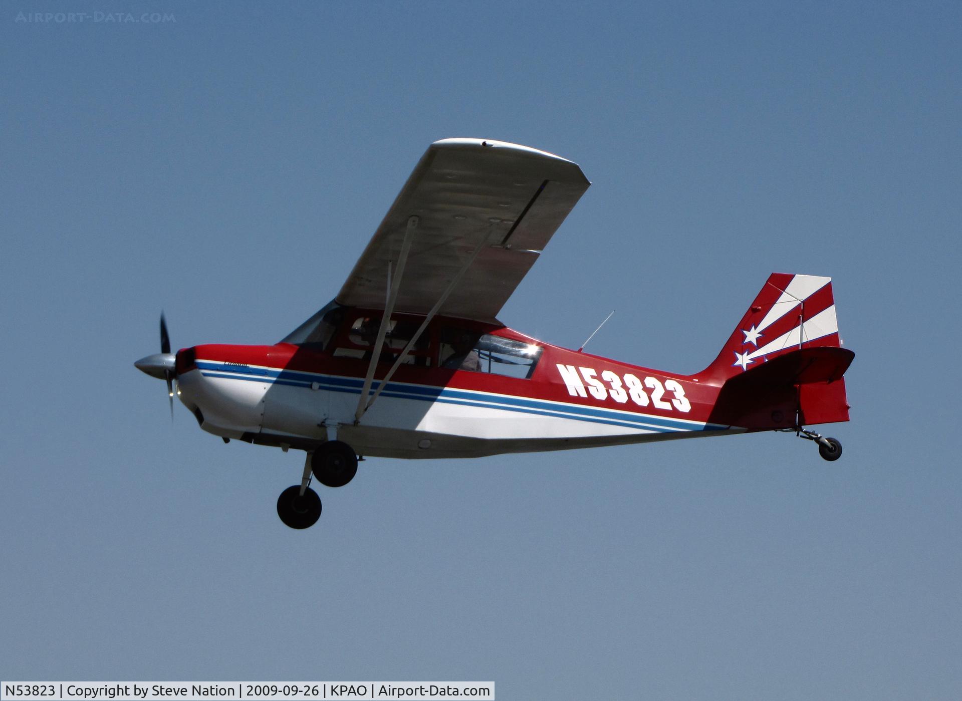 N53823, 1975 Bellanca 7ECA Citabria C/N 1126-76, Locally-based 1975 Bellanca 7ECA on final
