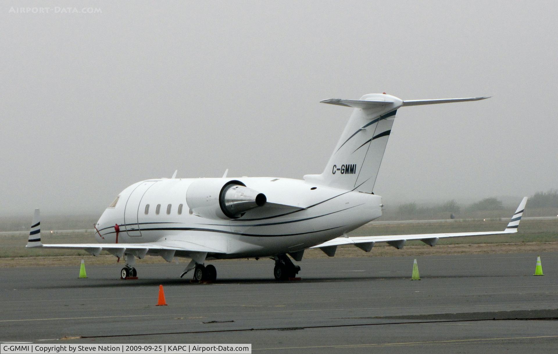 C-GMMI, 1994 Canadair Challenger 601-3R (CL-600-2B16) C/N 5151, 1994 Canadair CL-600-2B16 visiting wine country on foggy fall morning