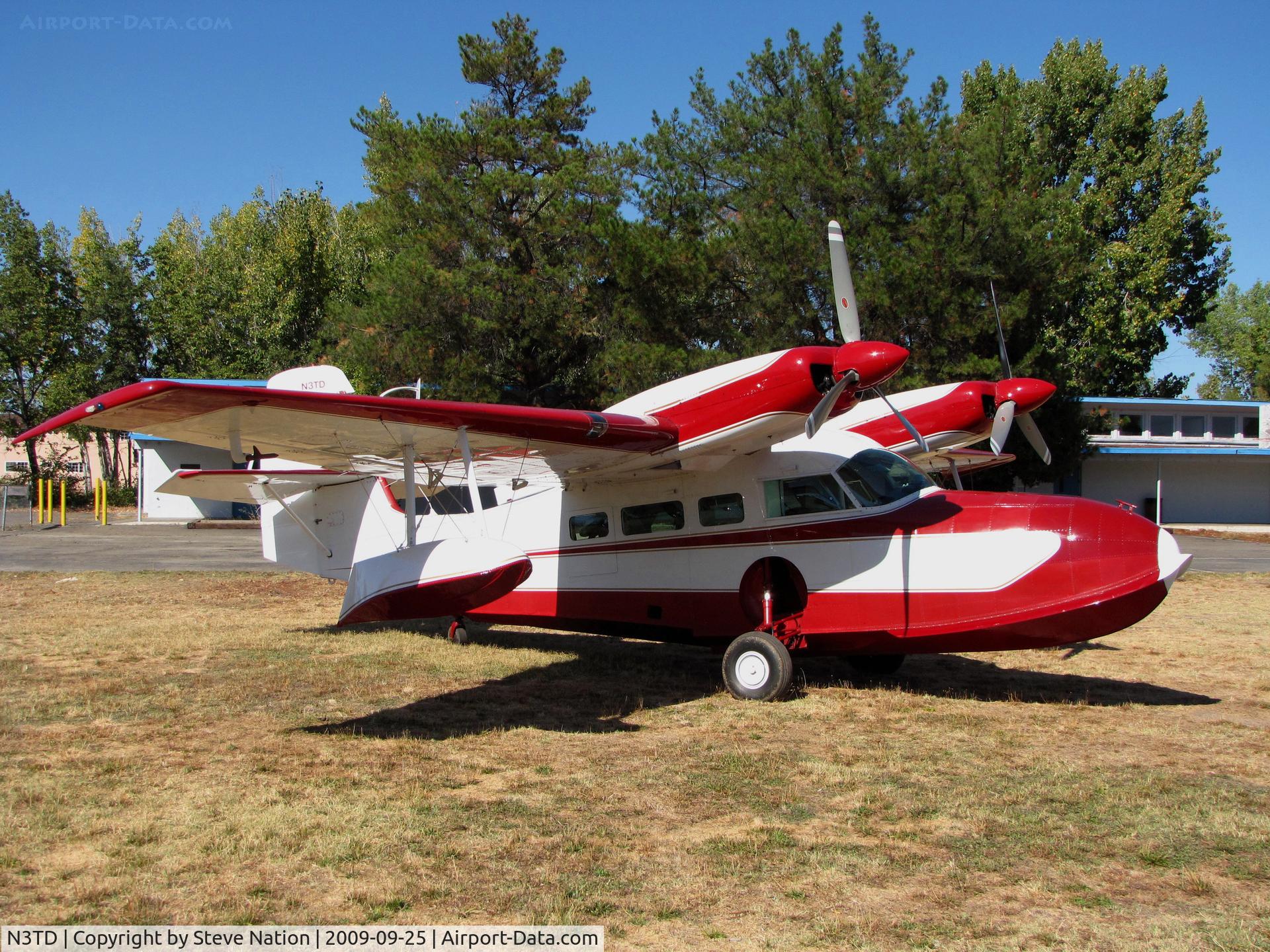 N3TD, 1964 SCAN 30 (G-44A Widgeon) C/N 16, 1964 Grumman SCAN TYPE 30 at old Natural High School Field Clear Lake, CA (Attending Splash-in)