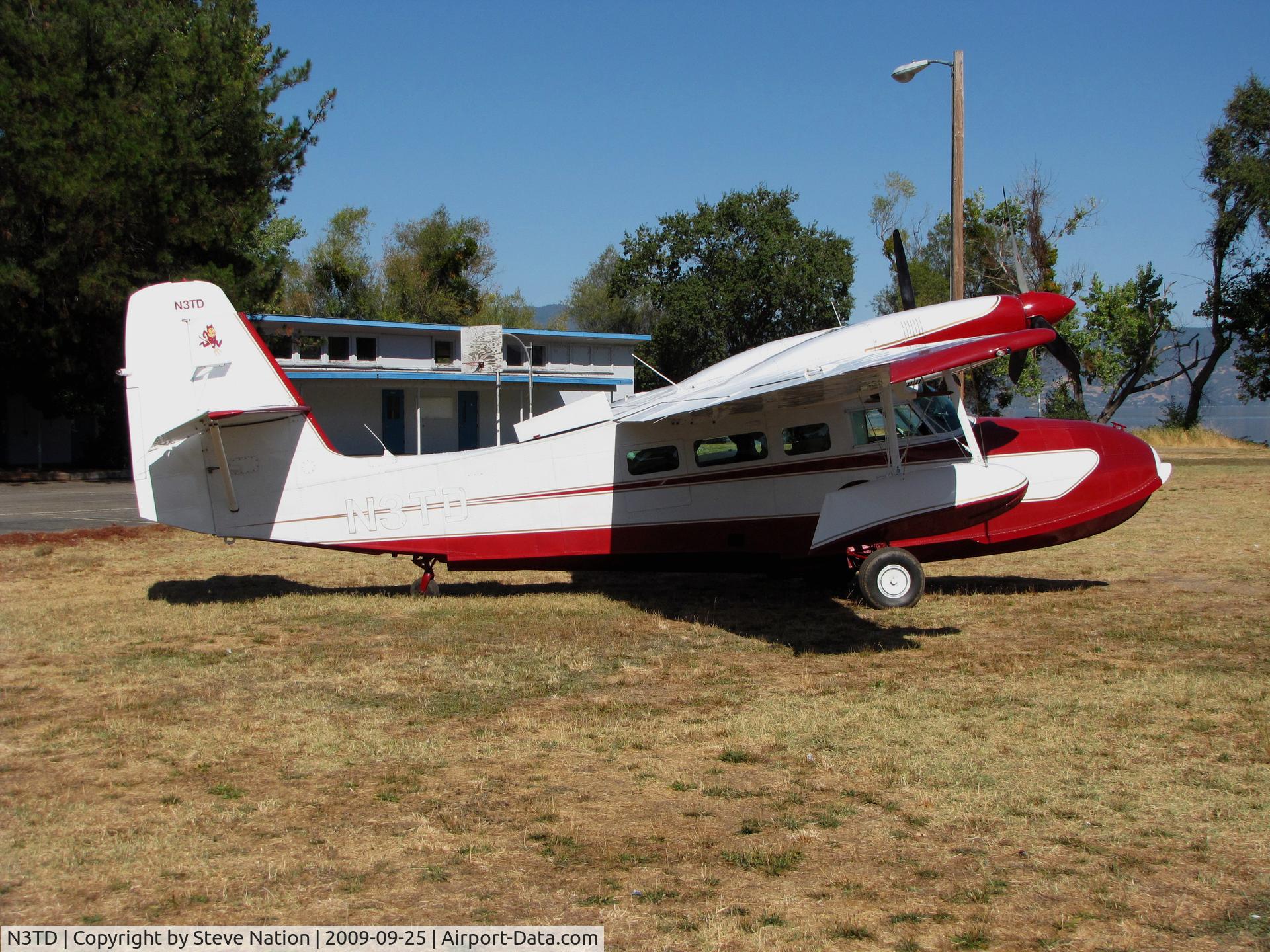 N3TD, 1964 SCAN 30 (G-44A Widgeon) C/N 16, 1964 Grumman SCAN TYPE 30 at old Natural High School Field Clear Lake, CA (Attending Splash-in)