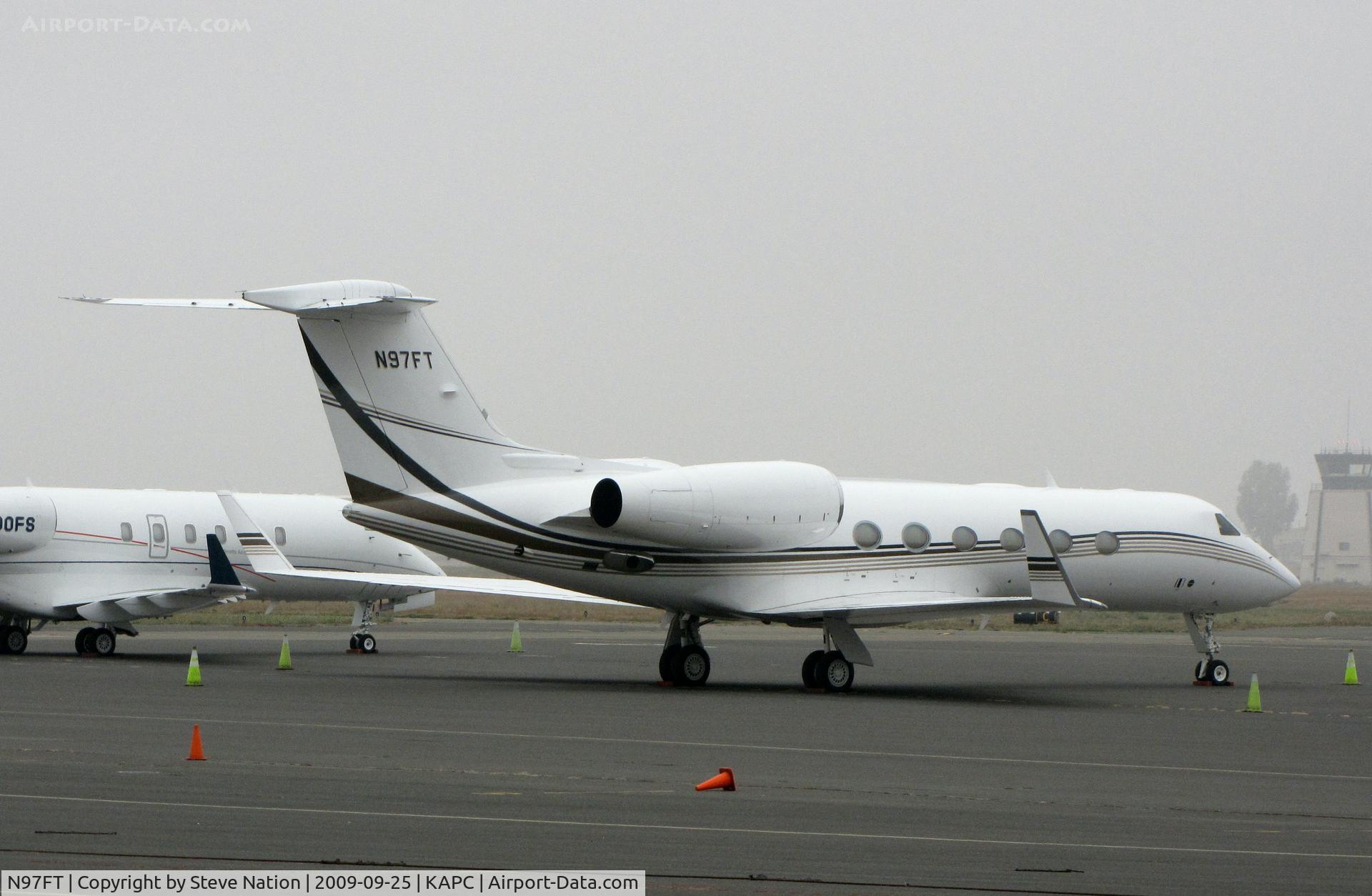 N97FT, 2004 Gulfstream Aerospace GIV-X (G450) C/N 4008, 2004 Gulfstream Aerospace GIV-X (G450) visiting wine country on foggy morning