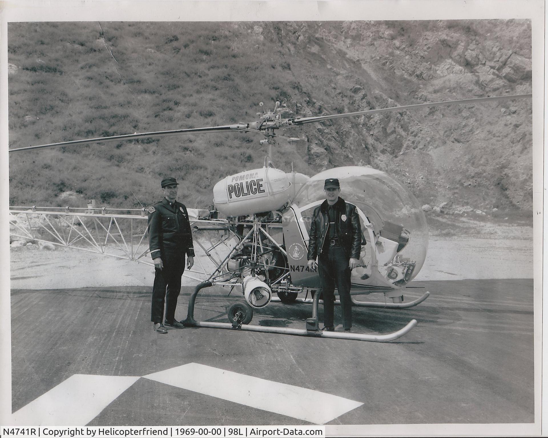 N4741R, 1968 Bell 47G-5 C/N 7917, Sent to me by Observer Fitch 1969 era scanned for upload