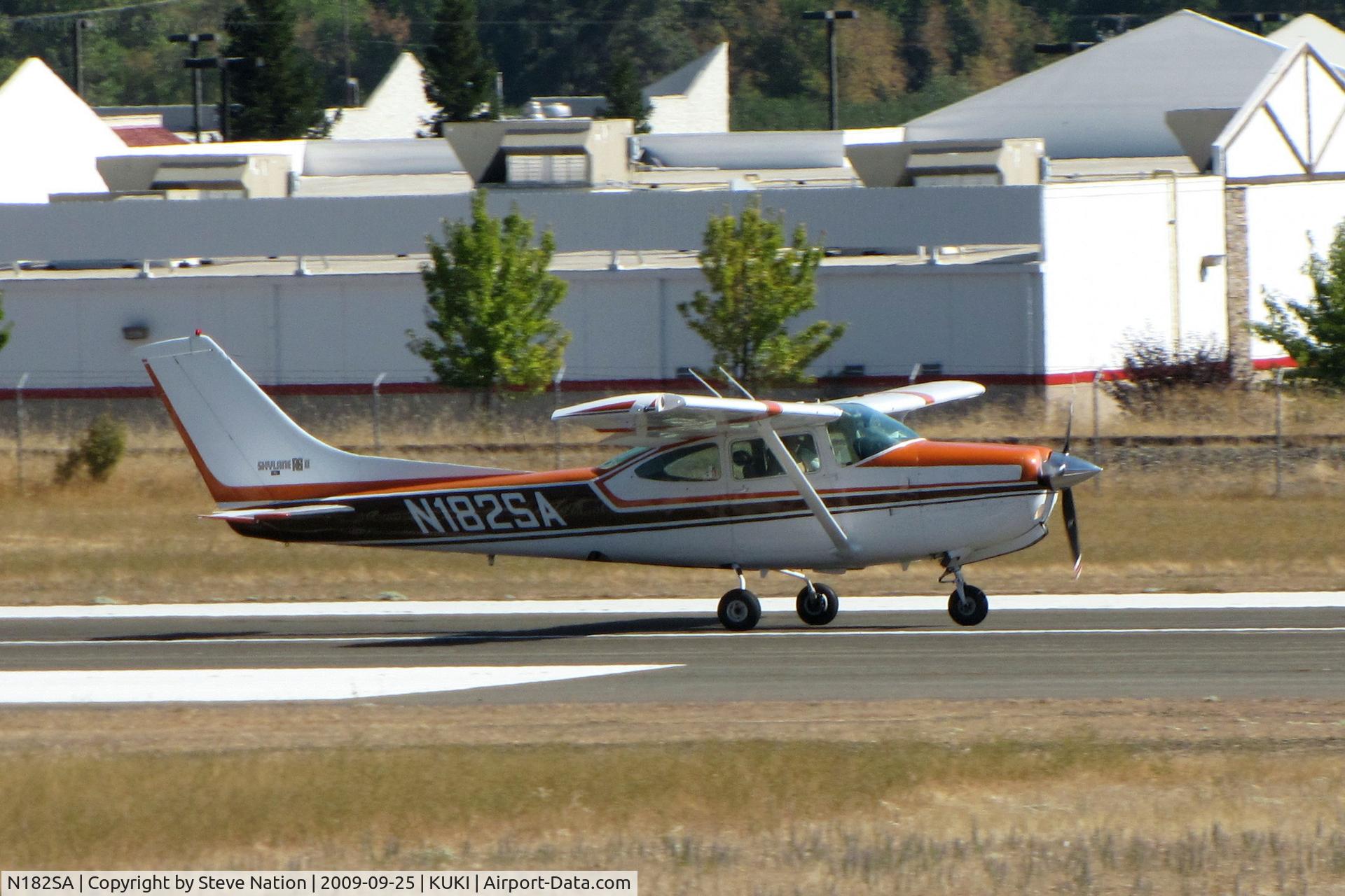 N182SA, 1978 Cessna R182 Skylane RG C/N R18200106, 1978 Cessna R182 arriving from Placerville, CA