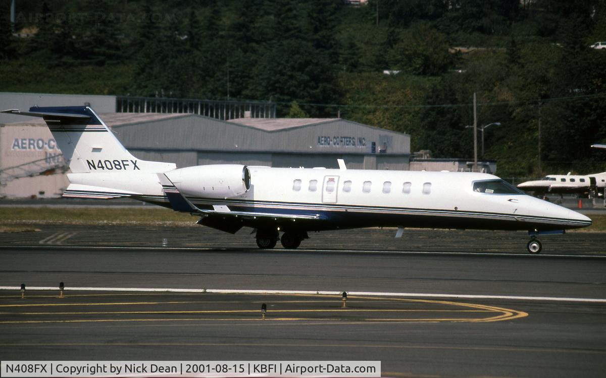 N408FX, 2000 Learjet 45 C/N 45-091, KBFI