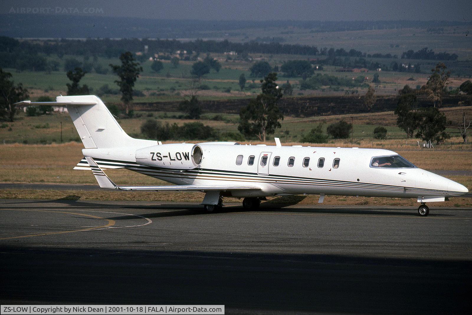 ZS-LOW, 2000 Learjet 45 C/N 45-092, FALA
