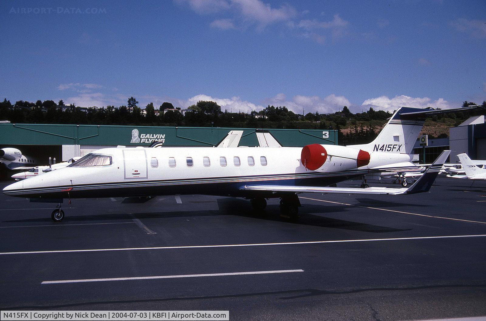 N415FX, 2000 Learjet Inc 45 C/N 112, KBFI