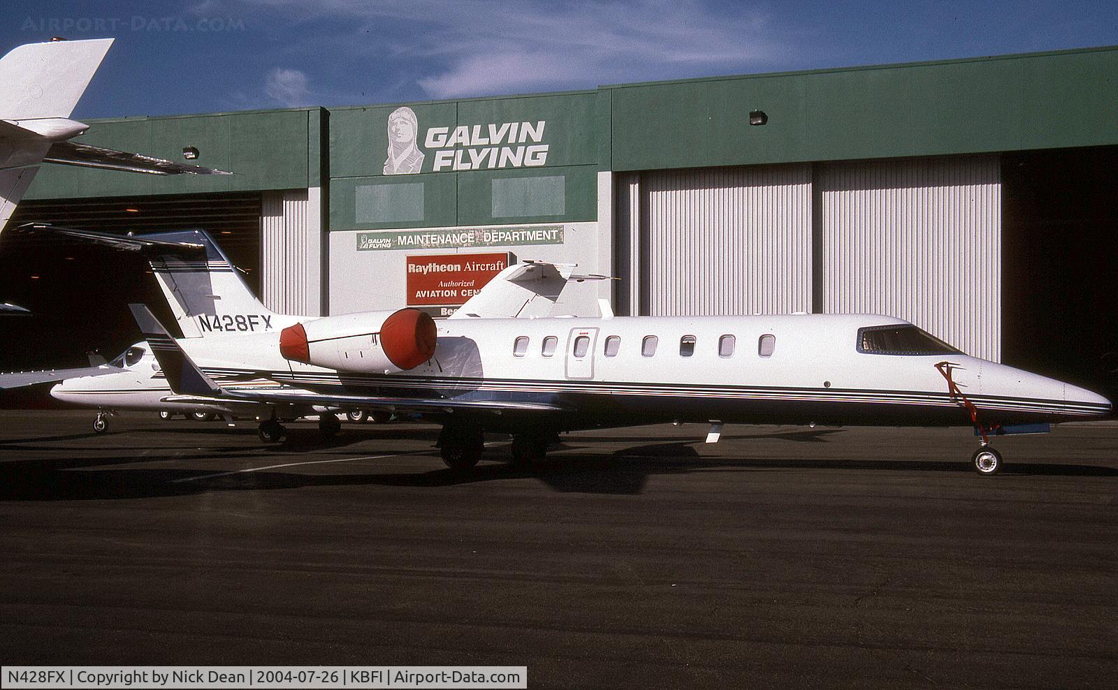 N428FX, 2001 Learjet 45 C/N 164, KBFI