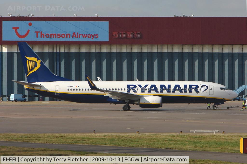 EI-EFI, 2009 Boeing 737-8AS C/N 35013, Ryanair B737 at Luton