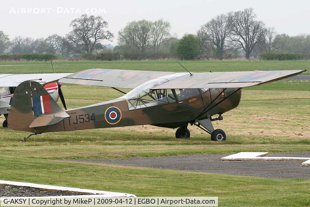 G-AKSY, 1944 Taylorcraft J Auster 5 C/N 1567, Easter Open Day & Fly-In.