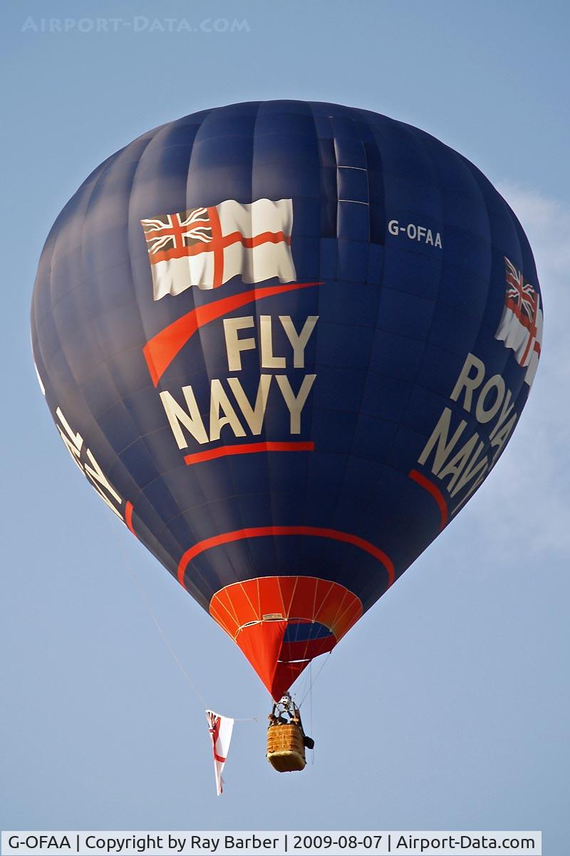 G-OFAA, 2006 Cameron Balloons Z-105 C/N 10886, Named 