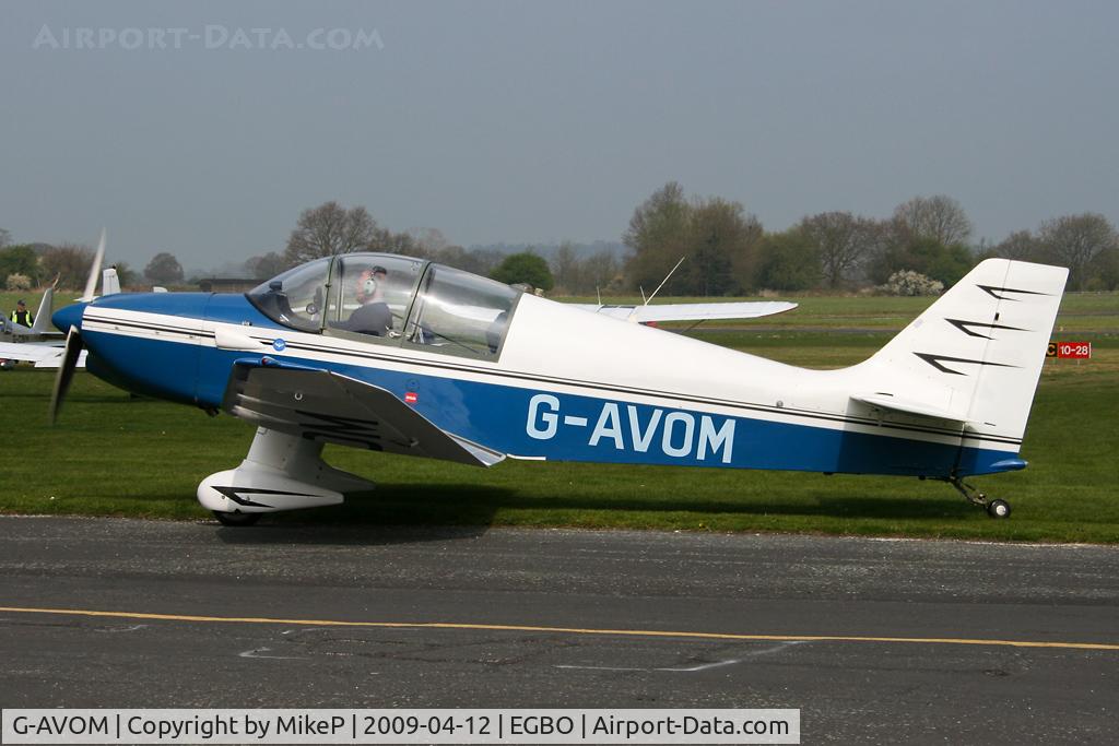 G-AVOM, 1967 CEA Jodel DR-221 Dauphin C/N 65, Pictured at the Easter Open Day & Fly-In.