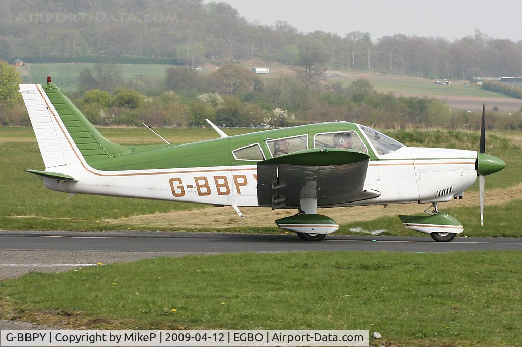 G-BBPY, 1973 Piper PA-28-180 Cherokee Challenger C/N 28-7305590, Pictured during the Easter Open Day & Fly-In.