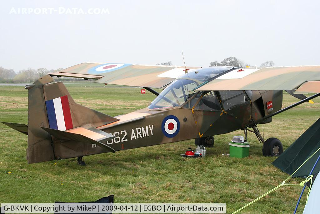 G-BKVK, 1954 Auster AOP.9 C/N AUS/10/2, Pictured at the Easter Open Day & Fly-In.