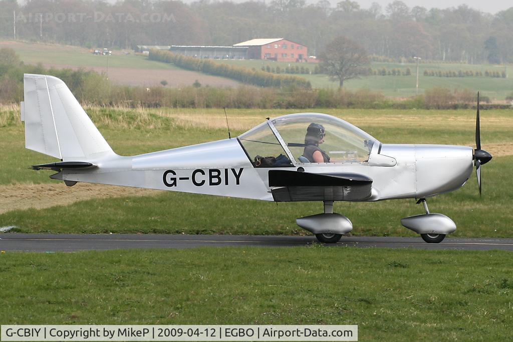 G-CBIY, 2002 Aerotechnik EV-97 Eurostar C/N PFA 315-13846, Visitor during the Easter Fly-in.
