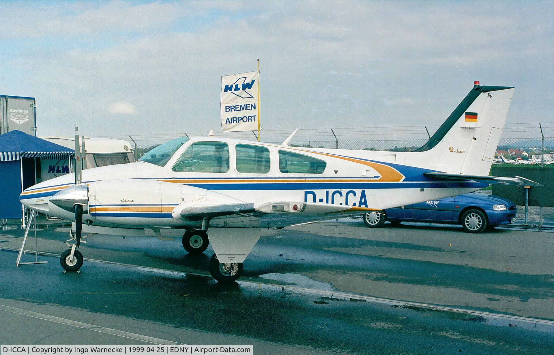 D-ICCA, 1981 Beech 95-B55 Baron Baron C/N TC-2419, Beechcraft 95-B55 Baron at the Aero 1999, Friedrichshafen