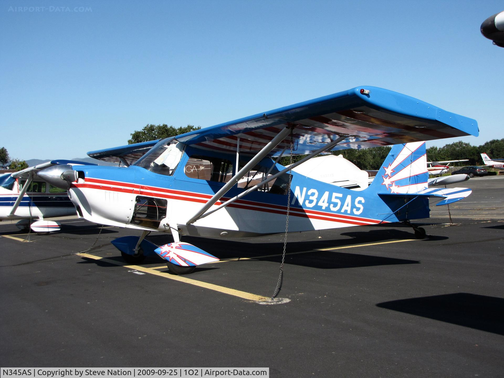 N345AS, 1980 Bellanca 8KCAB Decathlon C/N 592-80, Livermore, CA-based1980 Bellanca 8KCAB visiting at Lampson Field