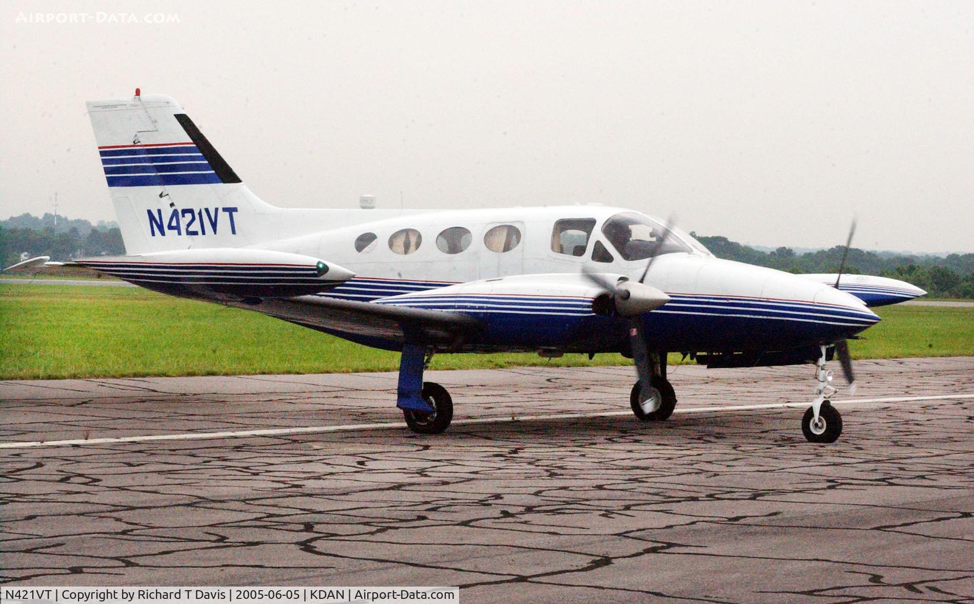 N421VT, 1968 Cessna 421 Golden Eagle C/N 421-0052, 1968 Cessna 421 in Danville Va.