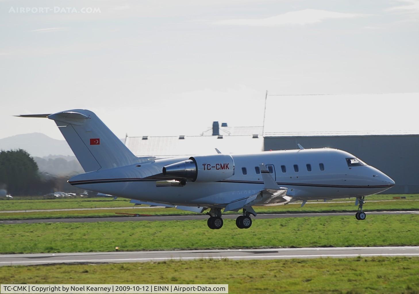 TC-CMK, 2008 Bombardier Challenger 605 (CL-600-2B16) C/N 5767, Bombardier CL-605 c/n 5767 - Landing Rwy 24