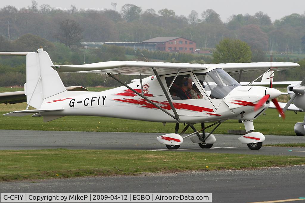G-CFIY, 2008 Comco Ikarus C42 FB100 C/N 0804-6954, Pictured at the Easter Open Day & Fly-In.