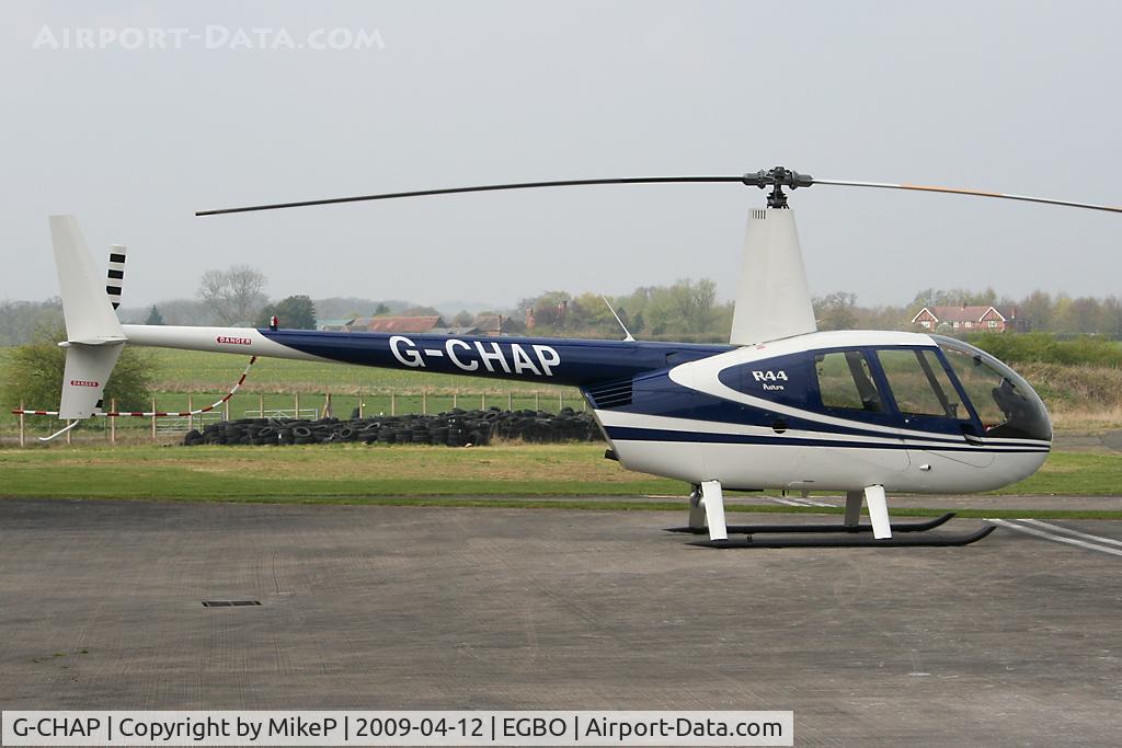 G-CHAP, 1997 Robinson R44 Astro C/N 0326, Pictured during the Easter Open Day & Fly-In.