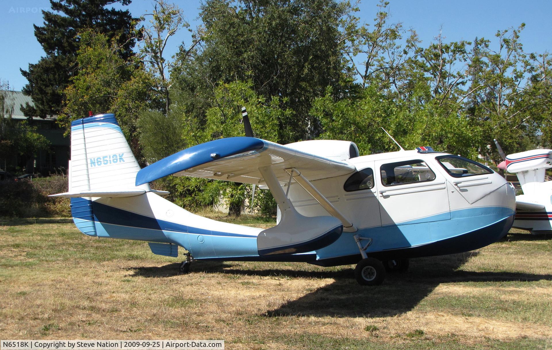N6518K, 1947 Republic RC-3 Seabee C/N 784, 1947 republic RC-3 Seabee at old Natural HS Field in Lakeport, CA (Clear Lake Splash-In)