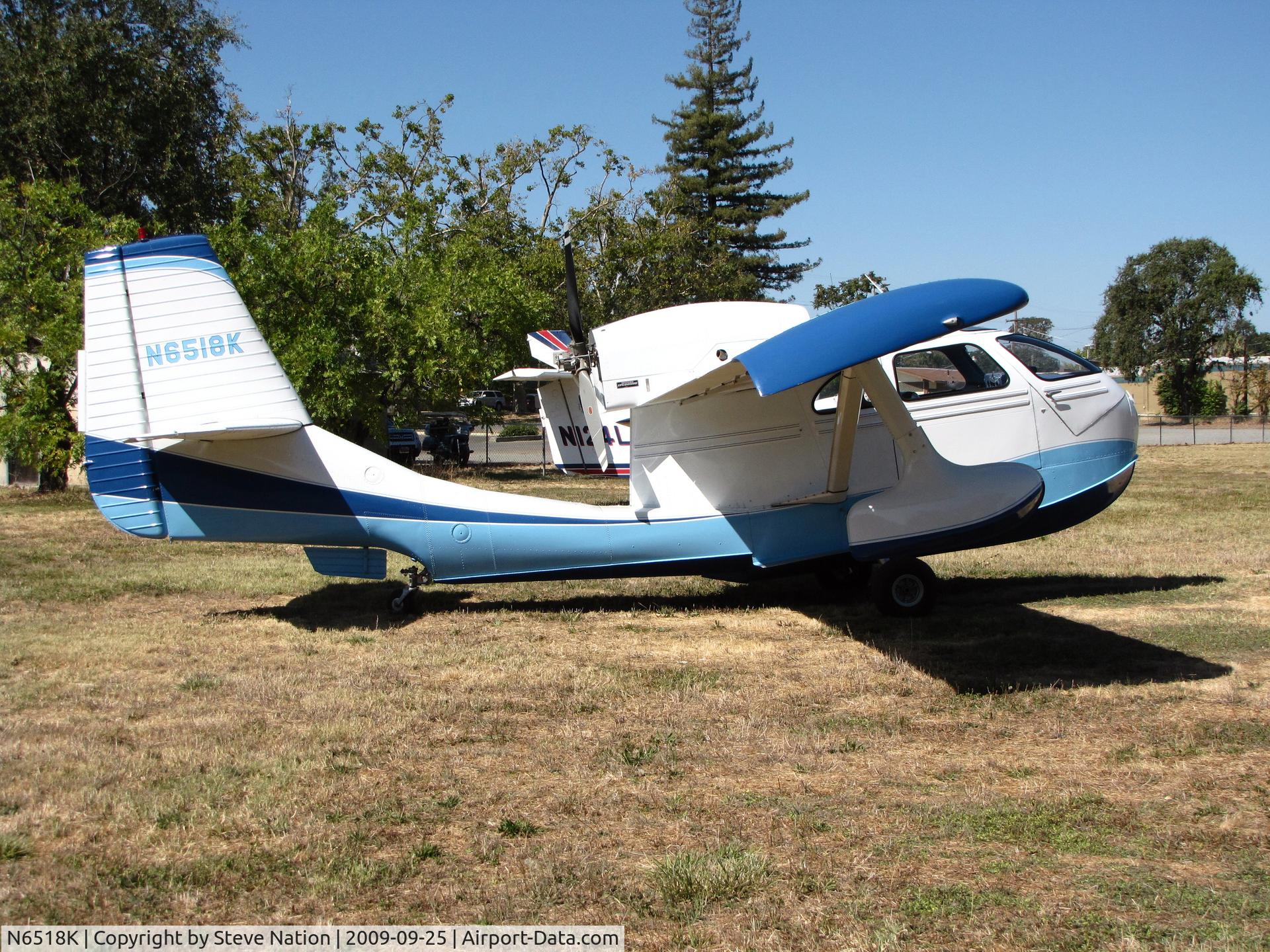 N6518K, 1947 Republic RC-3 Seabee C/N 784, 1947 republic RC-3 Seabee at old Natural HS Field in Lakeport, CA (Clear Lake Splash-In)