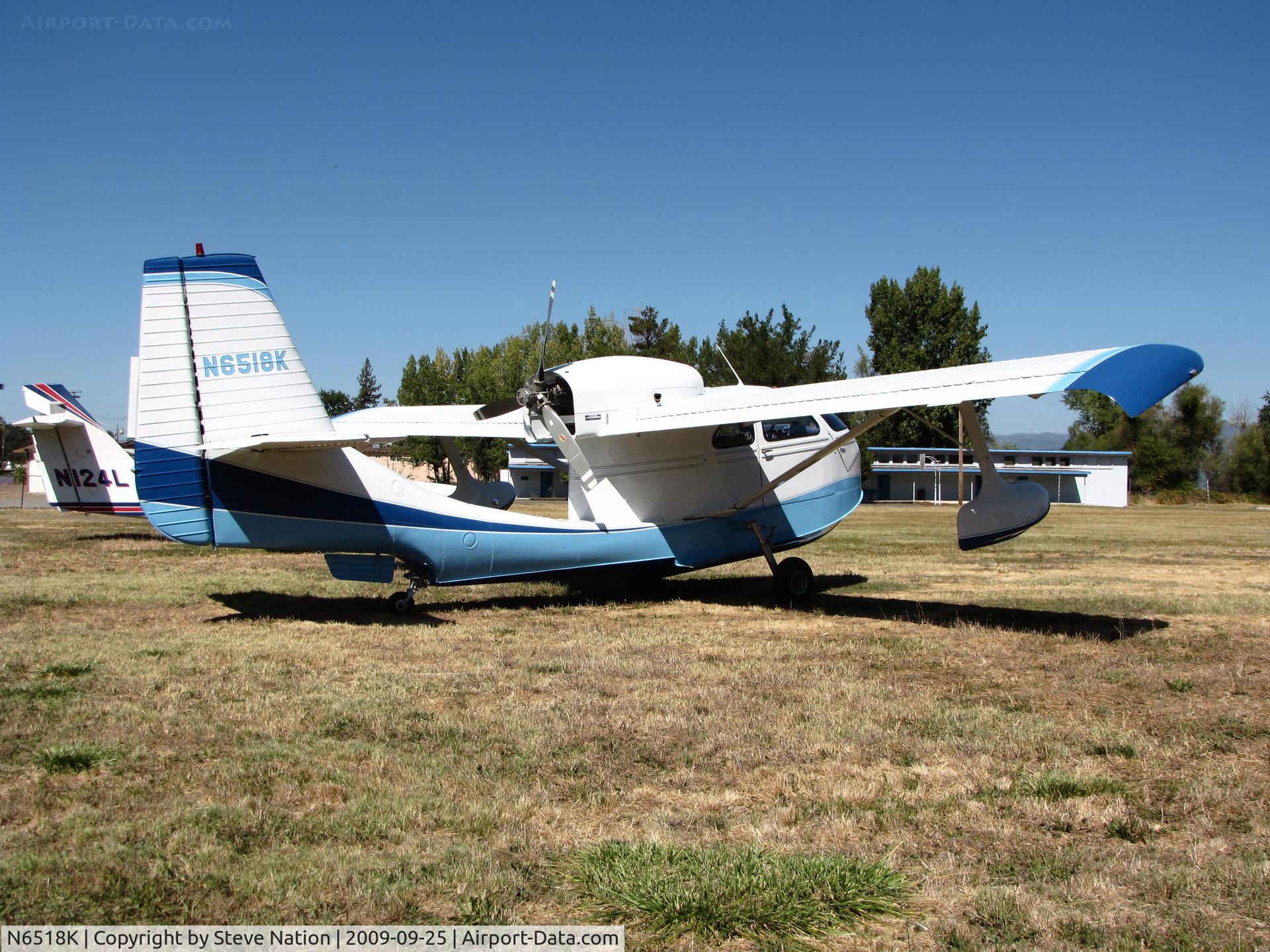 N6518K, 1947 Republic RC-3 Seabee C/N 784, 1947 republic RC-3 Seabee at old Natural HS Field in Lakeport, CA (Clear Lake Splash-In)