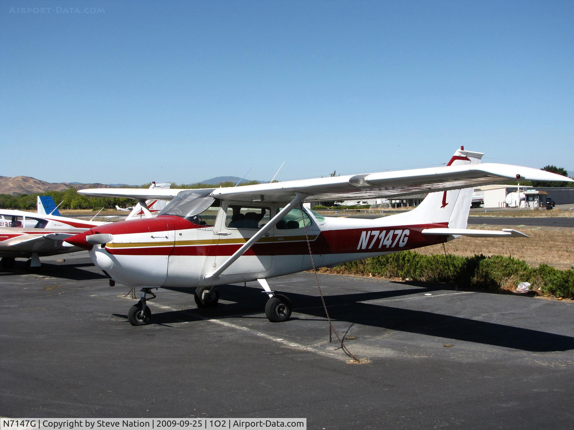N7147G, 1969 Cessna 172K Skyhawk C/N 17258847, Visiting from Monterey, CA