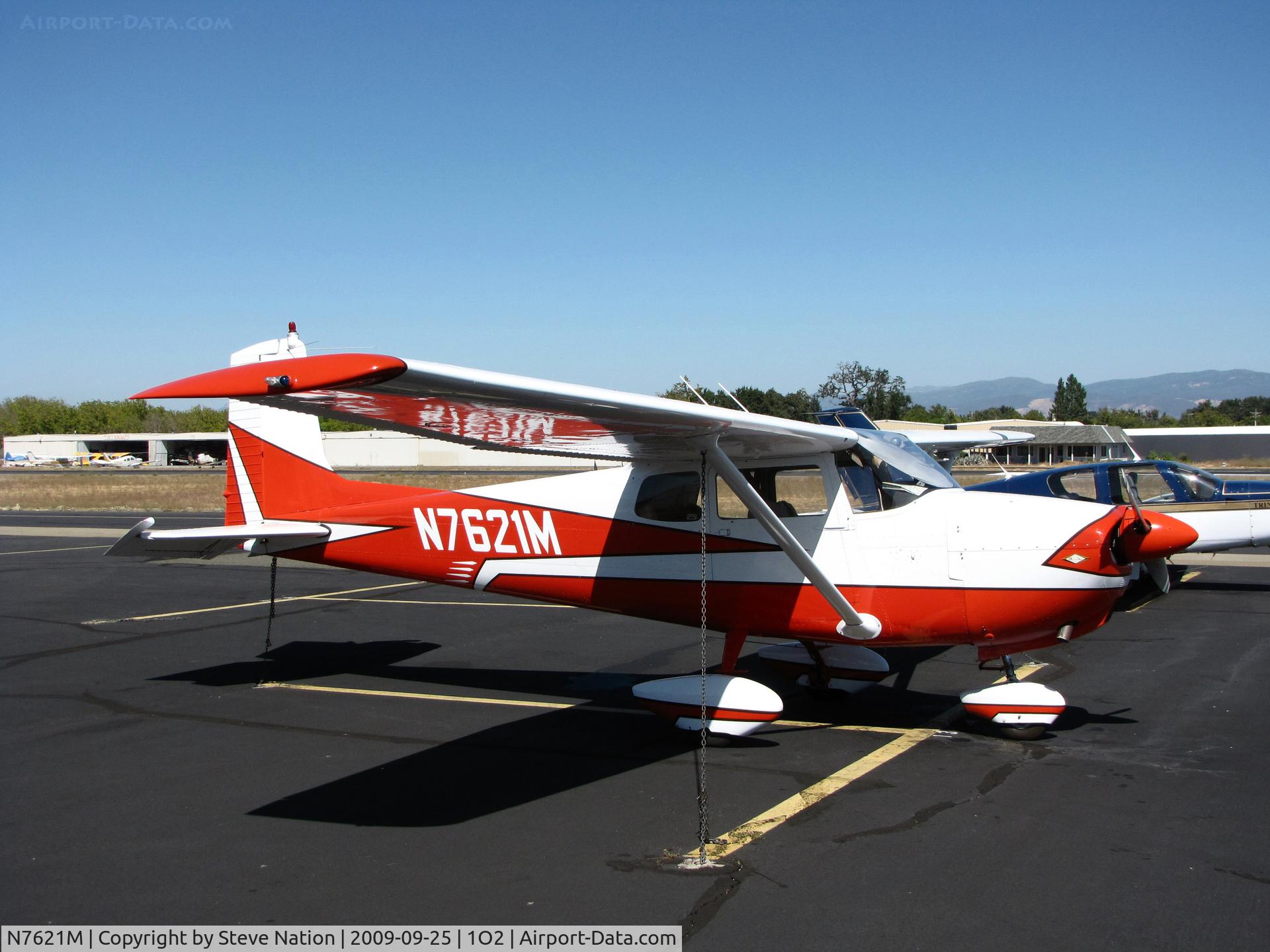 N7621M, 1959 Cessna 175 Skylark C/N 55921, A most beautifully painted straight-tail 1959 Cessna 175